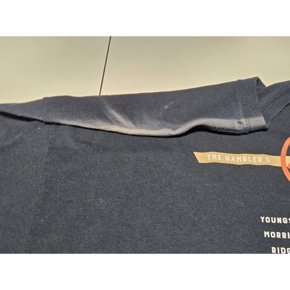 Vintage Kenny Rogers Tour T-Shirt XL Gambler Era Concert Tee Faded Black - Picture 6 of 7